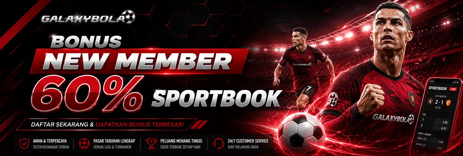 BONUS NEW MEMBER 60% SPORTBOOK