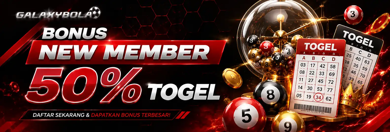 BONUS NEW MEMBER 50% TOGEL